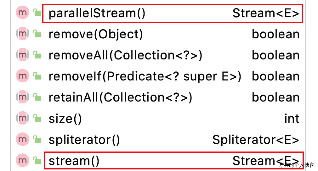 Collection 的 Stream 方法